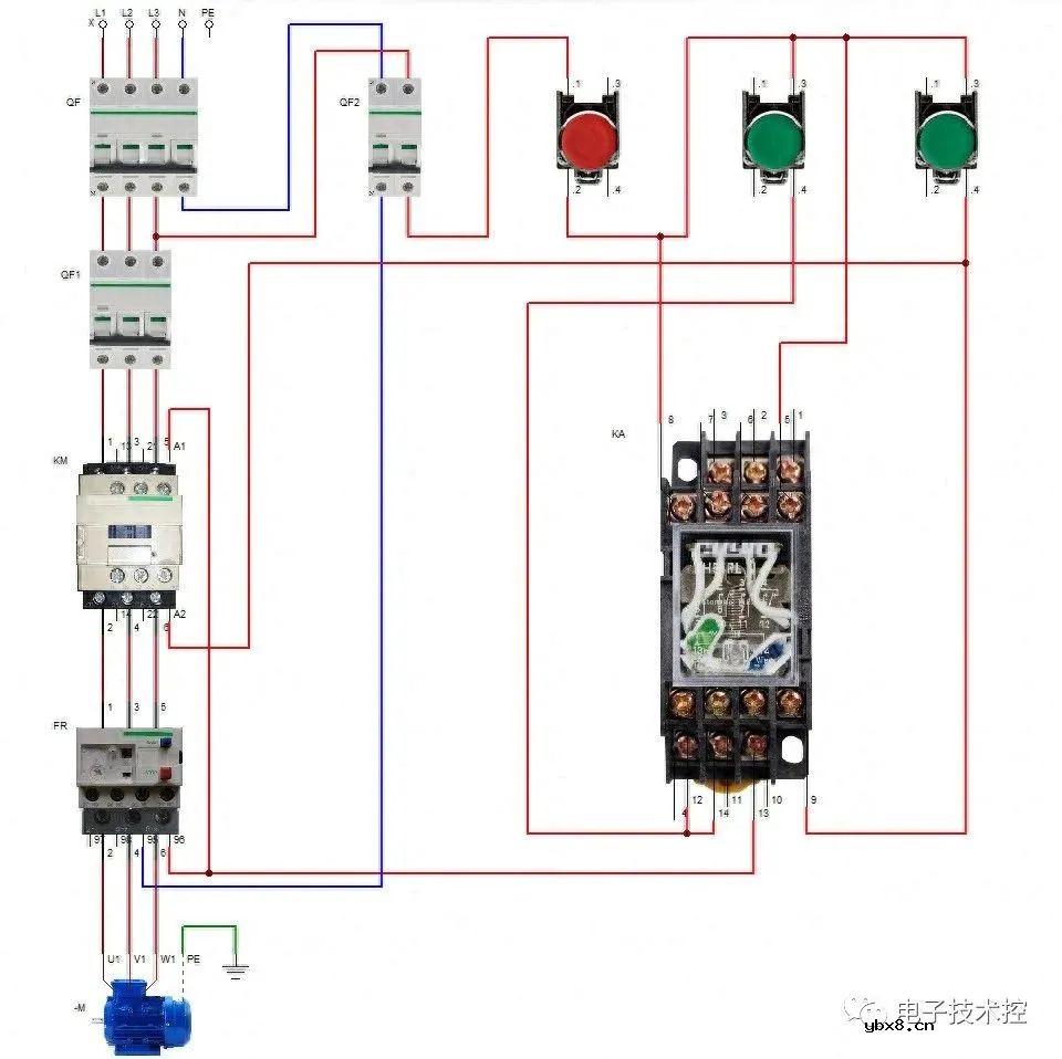 电动机的点动与连续运行控制电路图解
