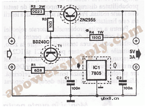 7805稳压器电路图