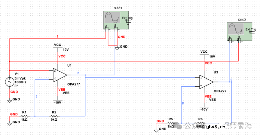 短小精悍：5mV1kHz信号放大1000倍，需要注意什么？