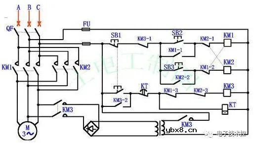 三相异步电动机能耗制动电路图和工作原理讲解