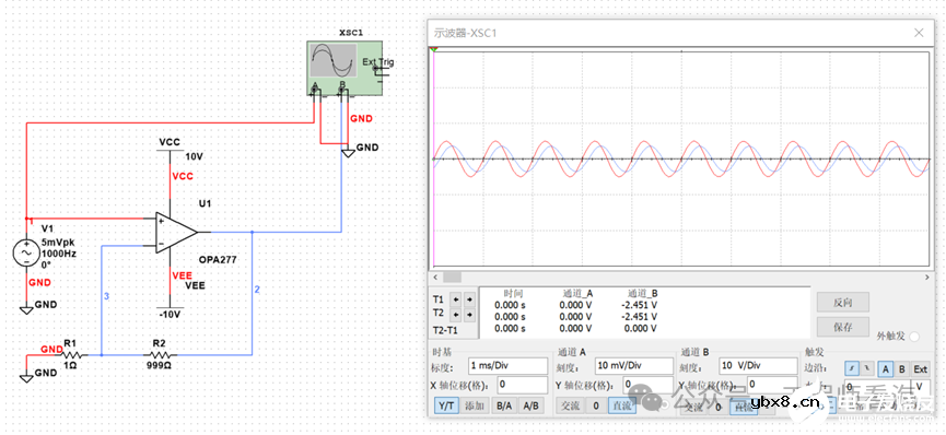 短小精悍：5mV1kHz信号放大1000倍，需要注意什么？