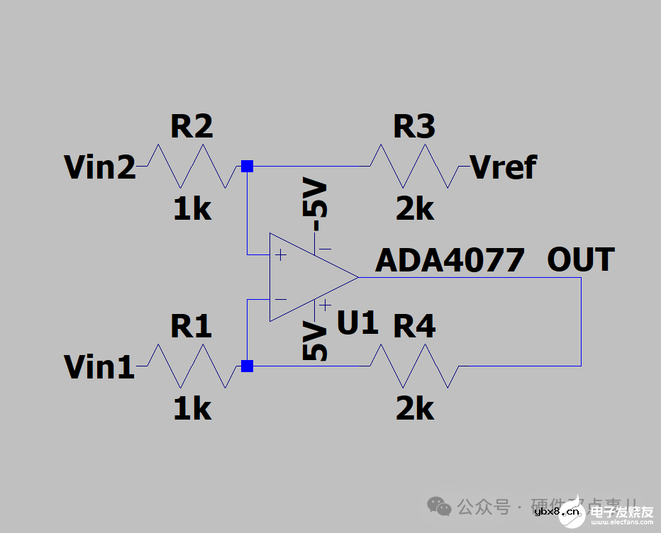 从原理到计算到设计，1200字手把手教你学会用运放搭建差分放大电路