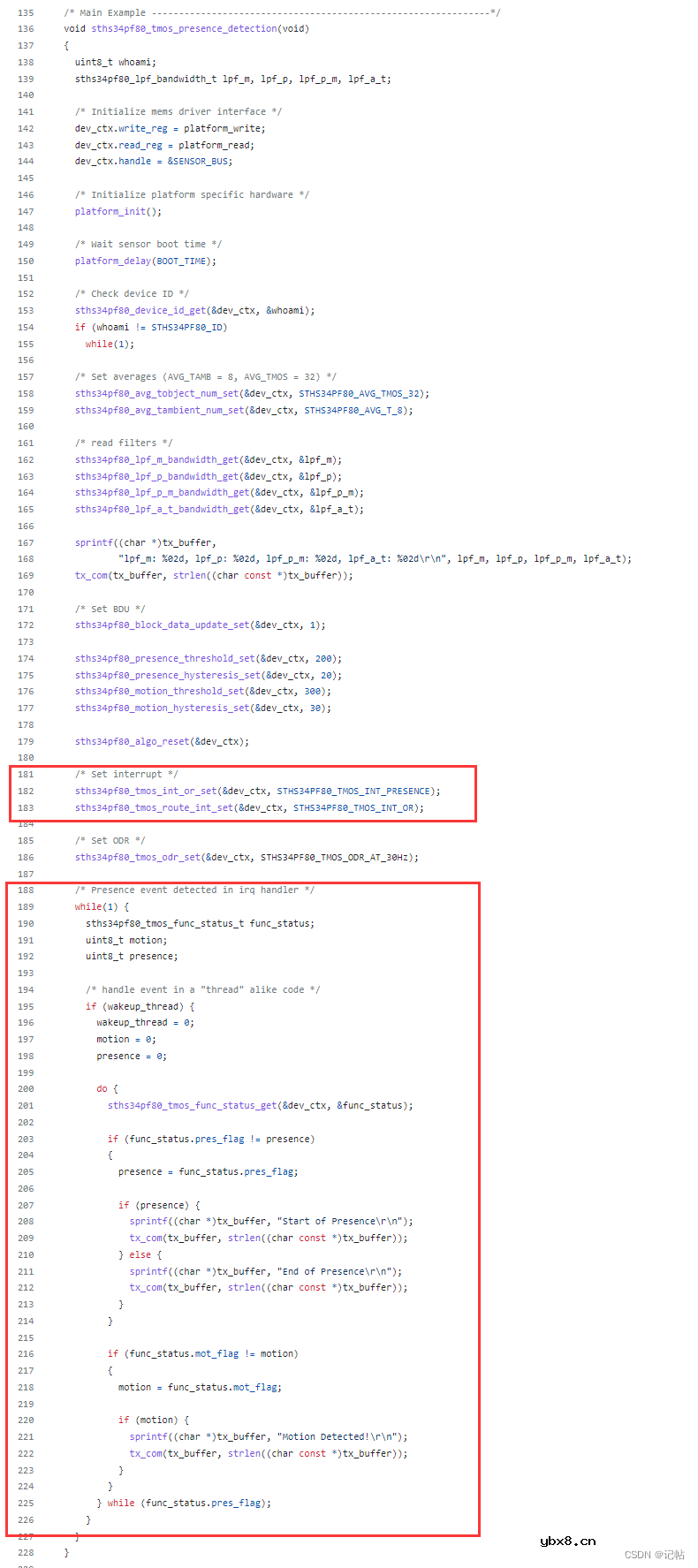 基于STM32CUBEMX驱动TMOS模块STHS34PF80(4)----中断获取信号