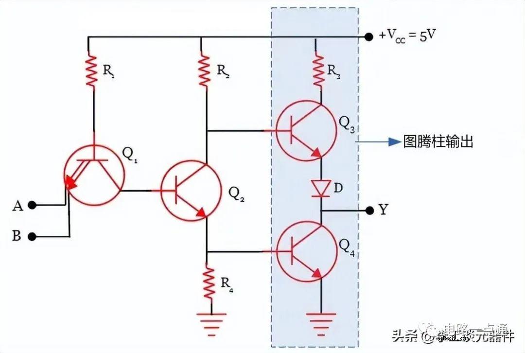 TTL图腾柱输出电路图解析