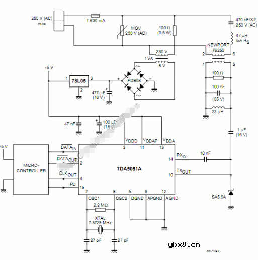典型调制解调器电路图分享