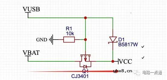 基于MOS管的双电源自动切换电路设计