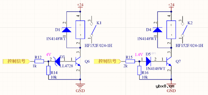 看下三极管的应用电路