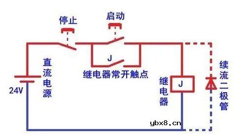 继电器为什么两端要并联二极管？