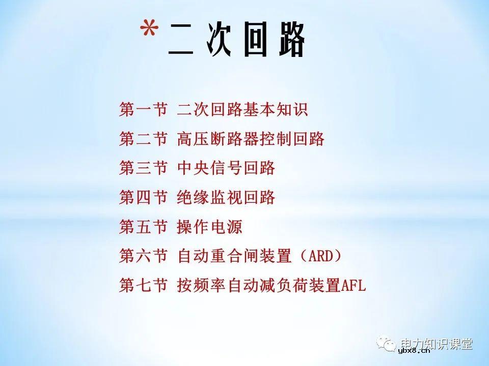 二次回路基本知识分解