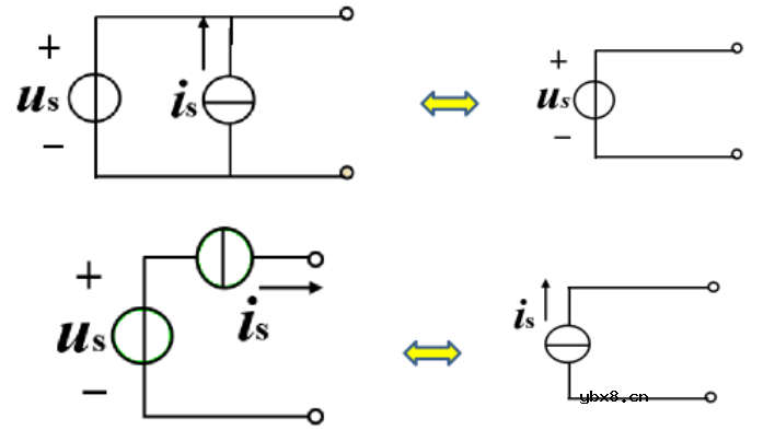 理想电源的串并联电路分析