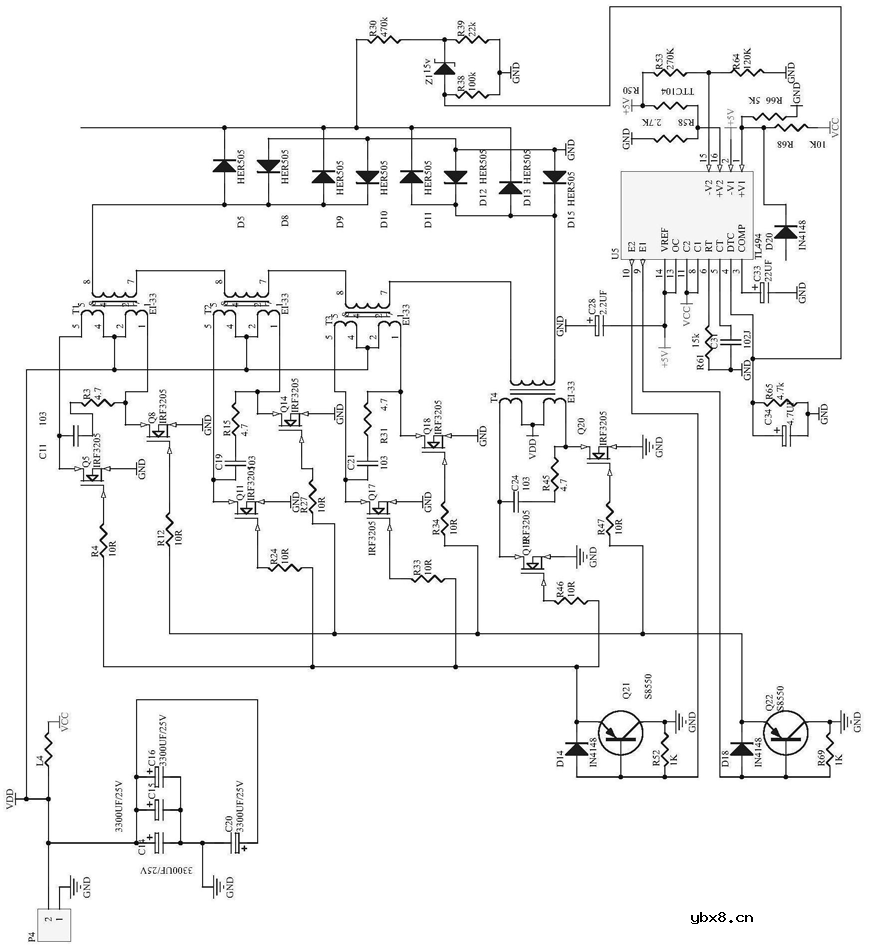 一种工频风力发电储能逆变电路