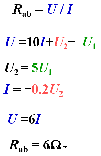 含受控源电路的等效电阻计算