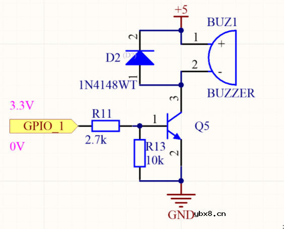 看下三极管的应用电路