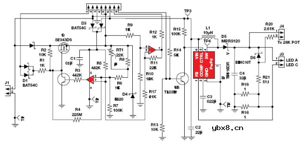 分析4种5V太阳能路灯电路图
