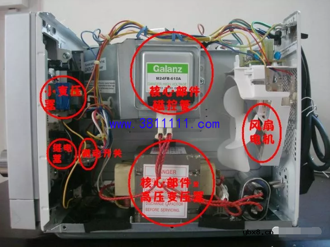 微波炉常见故障分析与维修实例。 