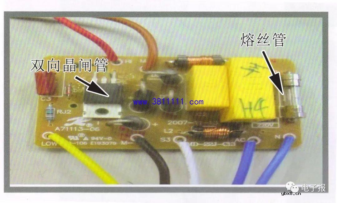 美的JE701型果汁机电路分析与故障检修方法 