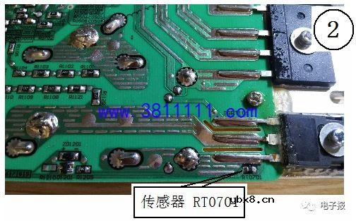 美的C21-KT2115电磁炉代码E2并非传感器故障 