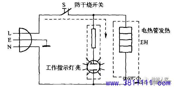 常见电热水壶的内部结构及电路原理。 