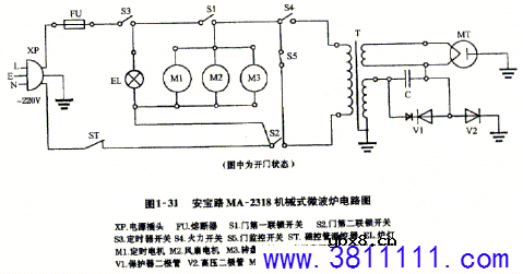 微波炉原理和维修(含电路图) 
