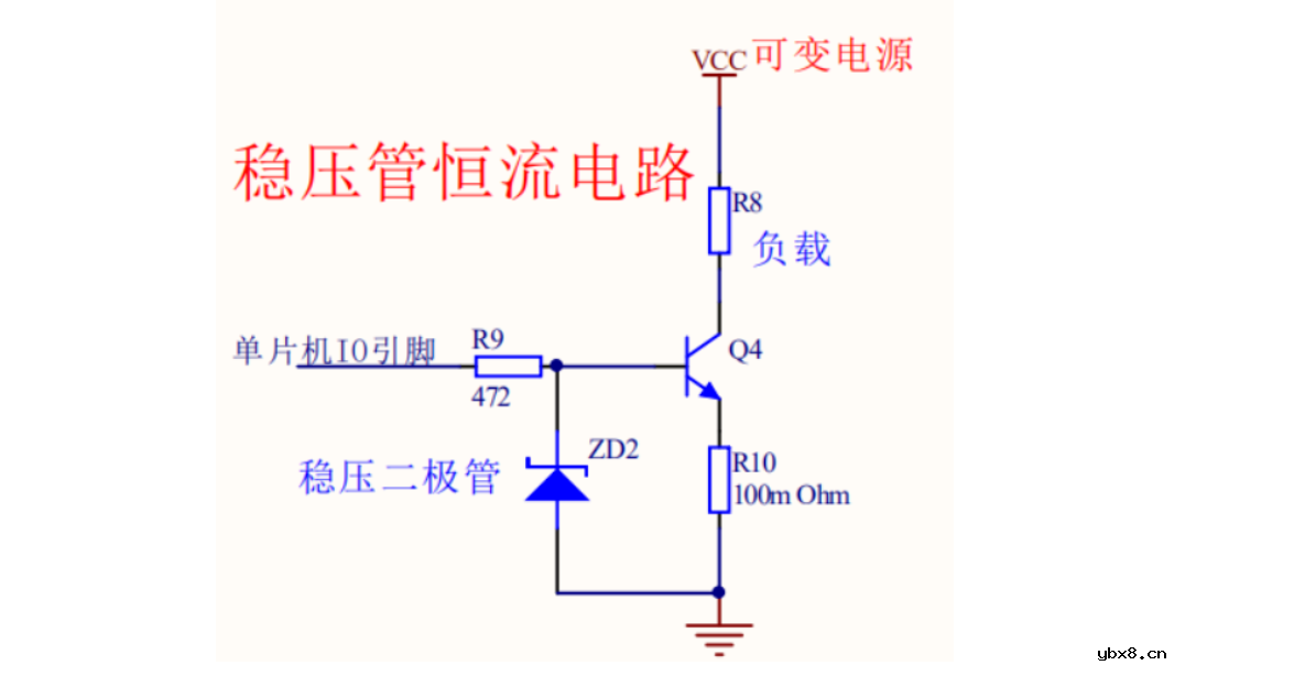 三极管/运放/稳压管恒流电路图 三种恒流电路设计方案