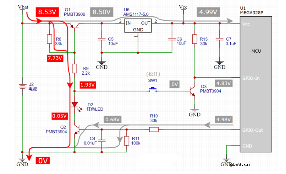 一键开关机电路图 一键开关机电路原理详解