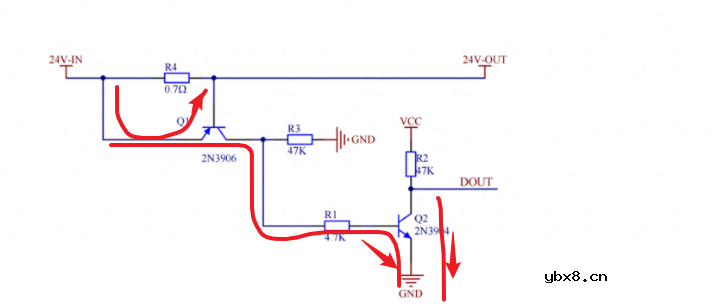 如何利用两个三极管构建出一种限流电路? 如何利用两个三极管构建出一种限流电路?