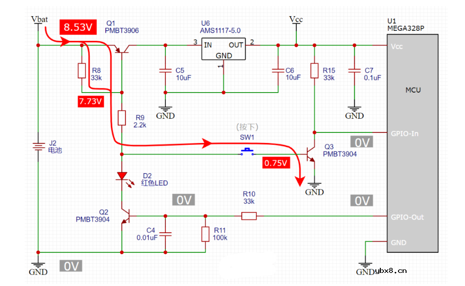 一键开关机电路图 一键开关机电路原理详解