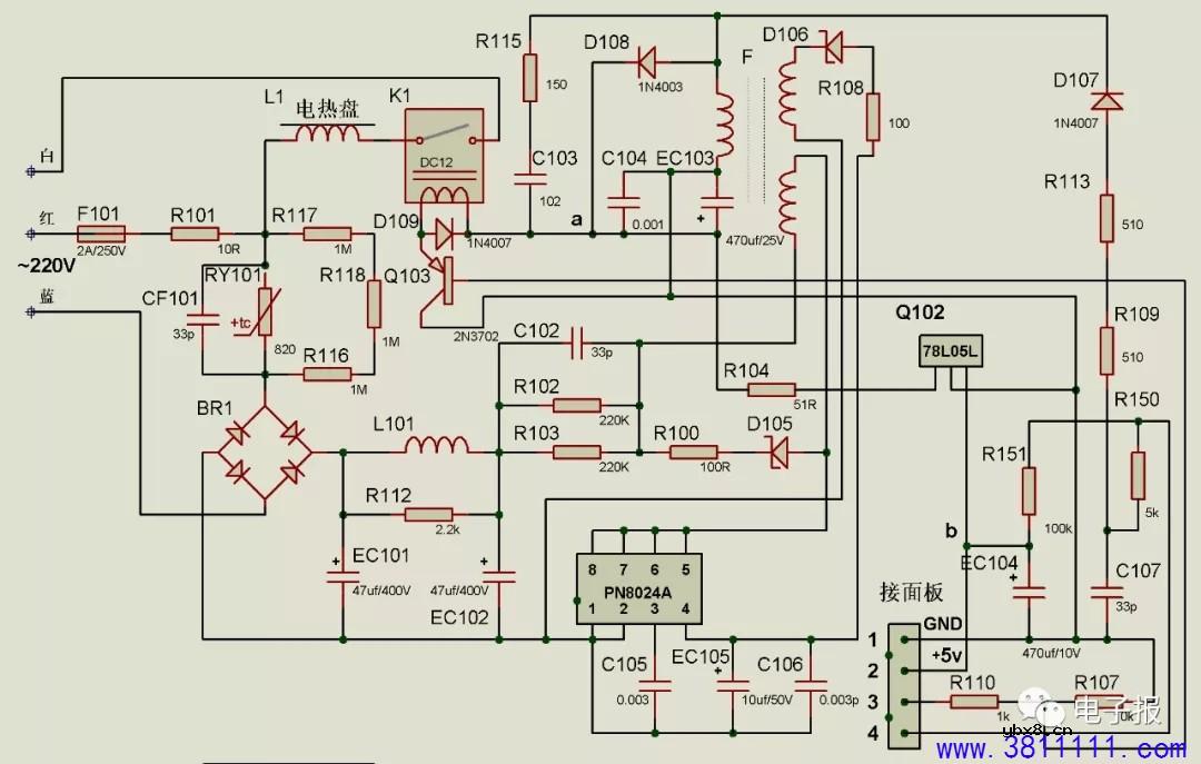 SUPOR（苏泊尔）CYSB50YC9-100全智能压力锅不能加热故障处理一例 