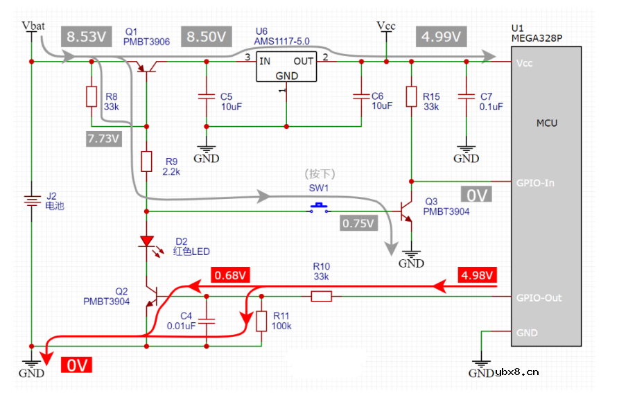 一键开关机电路图 一键开关机电路原理详解
