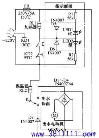 豆浆机、电热水壶控制电路简介。 