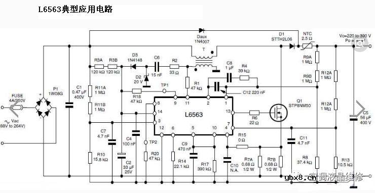 美的变频空调挂机通用电控盒解析        开关电源维修资料.L6563 