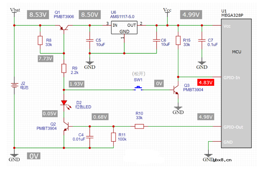 一键开关机电路图 一键开关机电路原理详解
