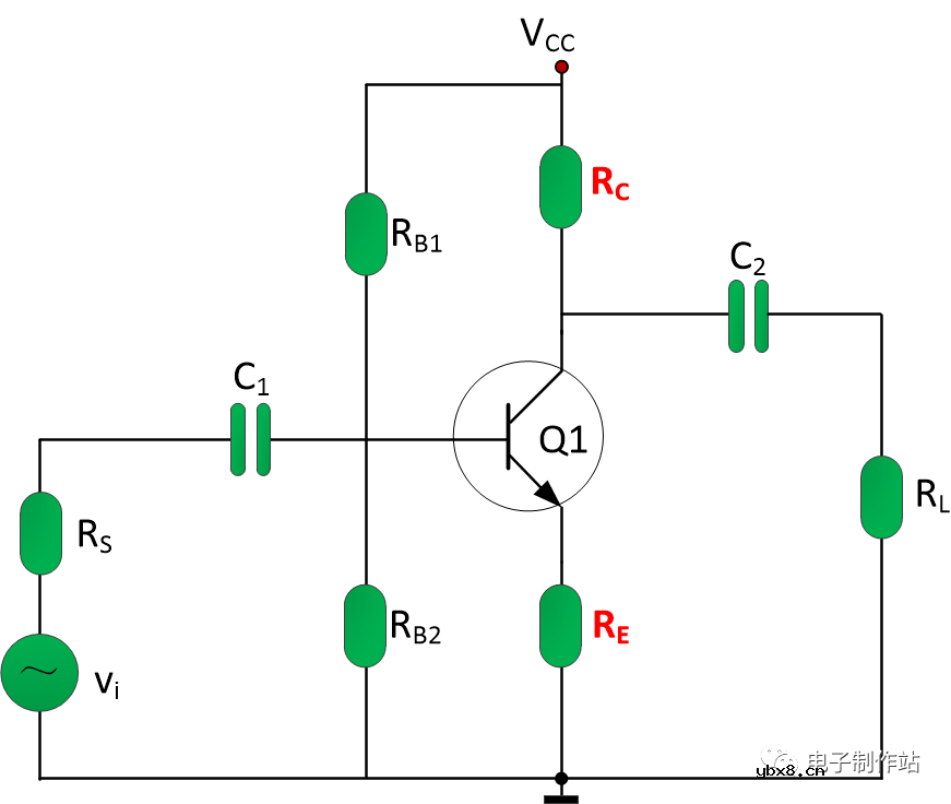 讨论一个三极管放大电路的问题