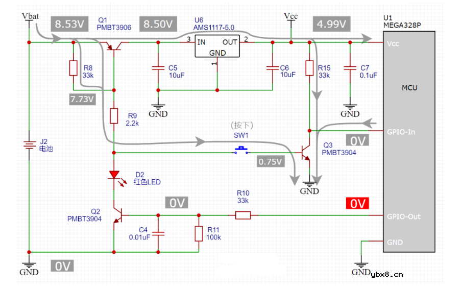 一键开关机电路图 一键开关机电路原理详解