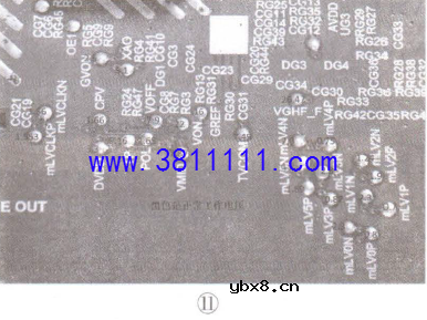 采用TP.VST69T.PB901主板的一台LE32G310G型机,开机后灰屏,伴音正常的维修 