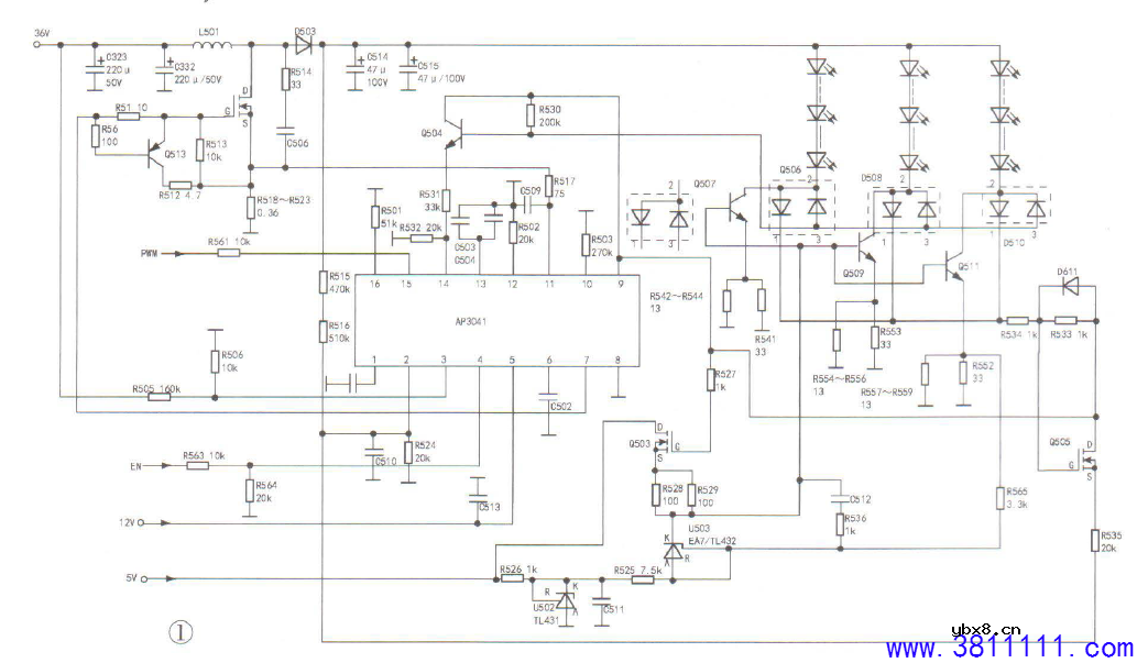 飞利浦55PUF6051-T3液晶彩电背光电路原理简析 