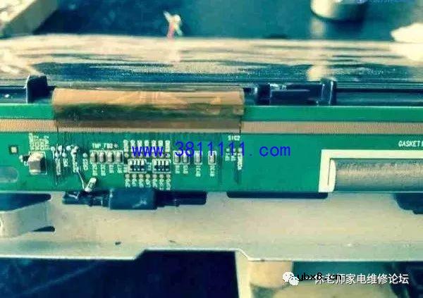 海尔L32B1液晶屏图像重影故障修复过程 