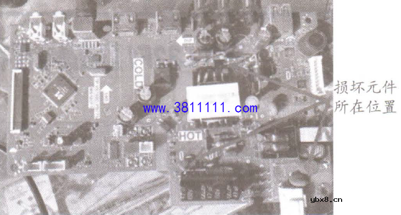 TCL王牌L32F1601B型液晶电视，上电后三无 