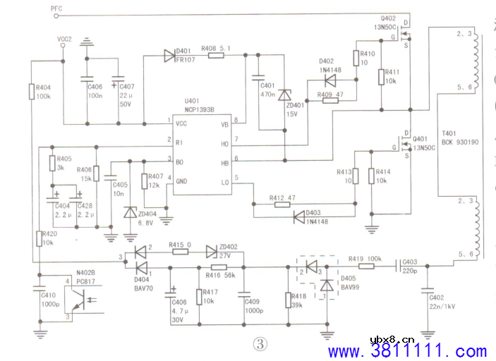 长虹UD58C3000ID液晶电视机三无的维修 