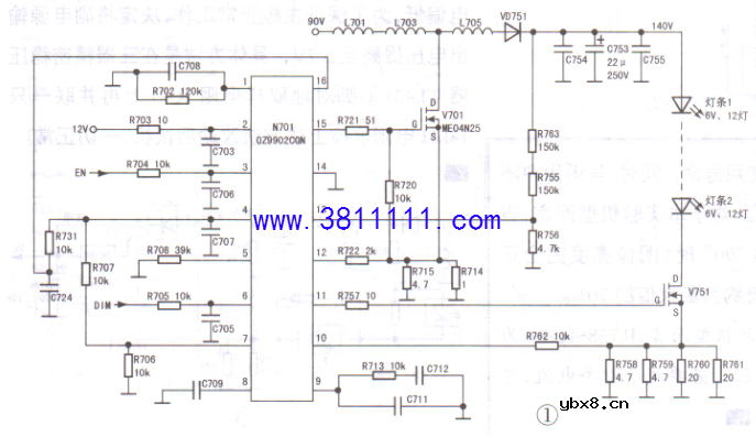 康佳32F3300CE型LED液晶电视换灯条调低背光亮度减小灯条电流实验报告 