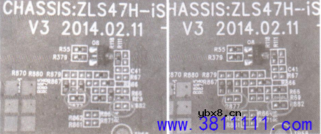 长虹UD50C6000ID彩电，更换主板后图像幅度变大的维修 