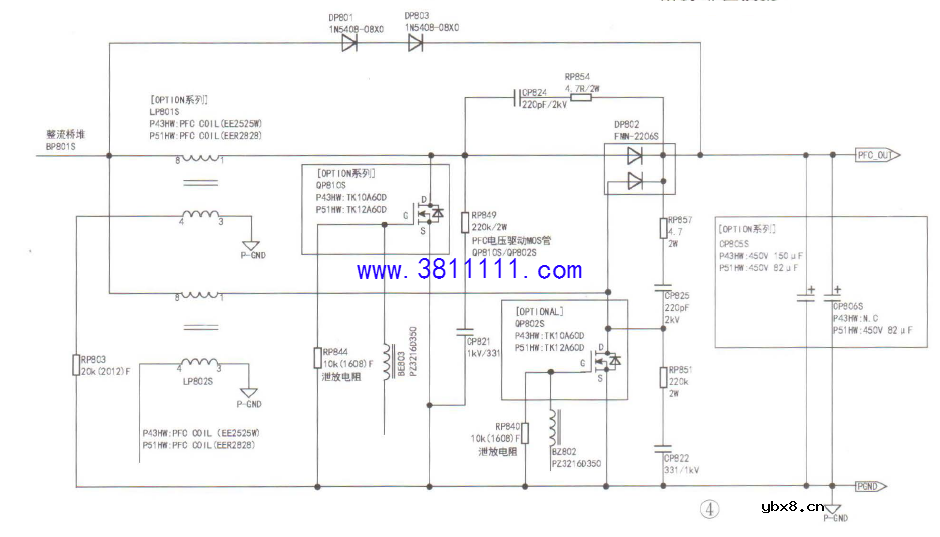 长虹3D43A5000iV型等离子彩电故障现象为不开机的维修 