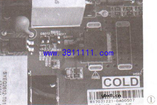 海信LED32N2600型波晶电视三无故障检修 