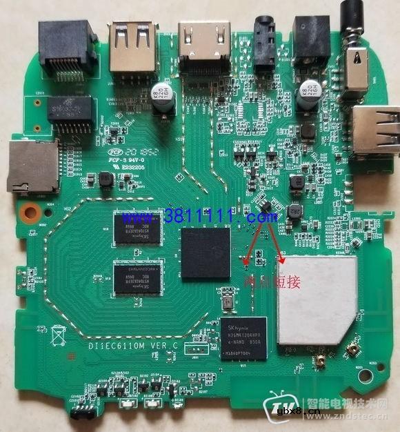 华为EC6110-T 盒子拆机短接刷机破解安装第三方桌面和市场教程！ 