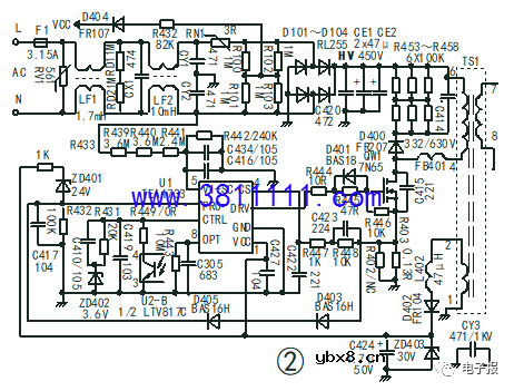 TCL IPE06R31型(电源+LED背光驱动)二合一板原理与检修（3） 