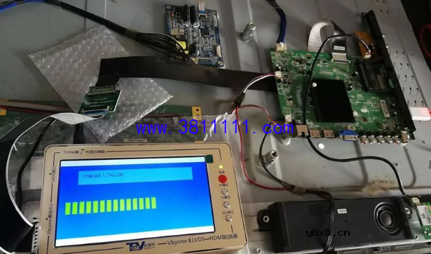 康佳液晶电视LED49R6610人为故障红绿蓝屏自检故障终于修复交工！ 