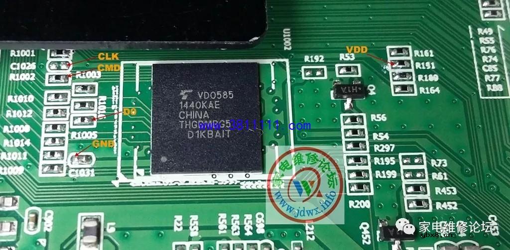 eMMC芯片在线读写寻找关键点的方法与步骤 