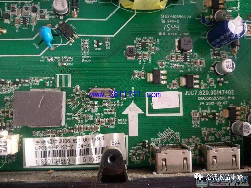 长虹3D32A2000IV液晶电视开机一直卡在长虹LOGO 长虹39D2000液晶电视图像花屏维修过程 