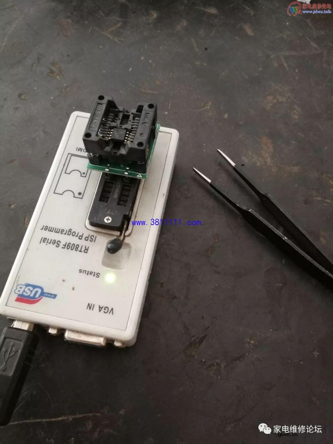 康佳液晶电视LED32F1100CF不开机故障修复 