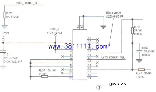 长虹32Q1F型液晶彩电故障现象为图像倒立的维修 